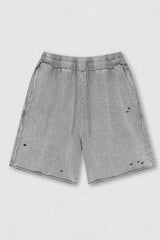 Post-Apocalyptic Washed Shorts - Unisex Loose Fit
