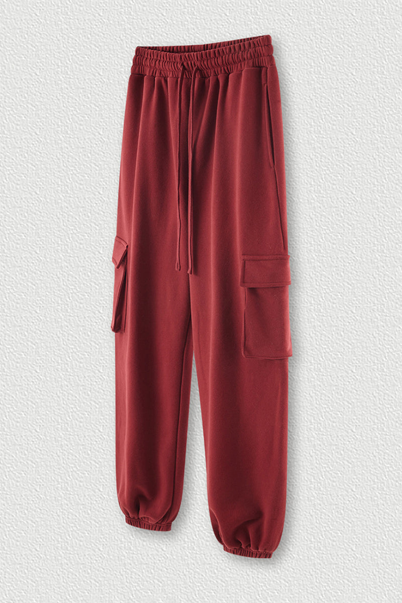 Fleece-Lined Cargo Joggers