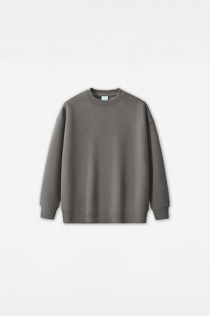 Unisex Loose Solid Color Sweatshirt