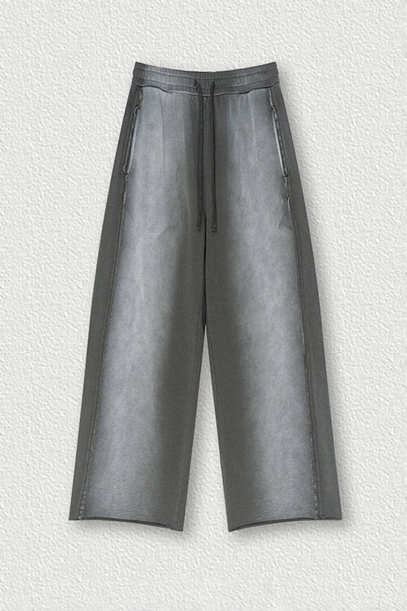 Destroyed Hem Washed Joggers