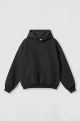 Loose-fitting plus-size thickened velvet hooded sweatshirt