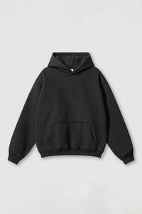 Loose-fitting plus-size thickened velvet hooded sweatshirt