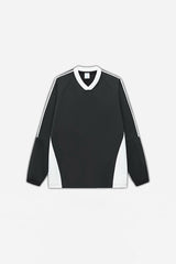 Unisex Casual Retro Contrast Stripe Hoodie