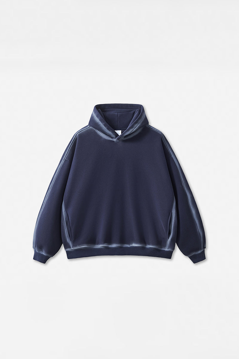 Unisex Vintage Fleece Washed Hoodie