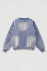 Gradient fleece loose-fitting crewneck sweatshirt