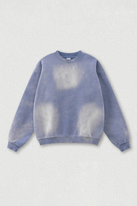 Gradient fleece loose-fitting crewneck sweatshirt