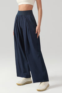 Women Loose High-Waist Breathable Quick-Dry Wide-Leg Yoga Pants