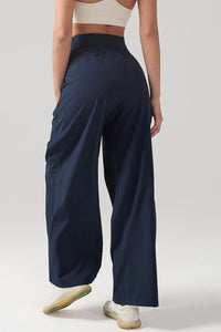 Women Loose High-Waist Breathable Quick-Dry Wide-Leg Yoga Pants