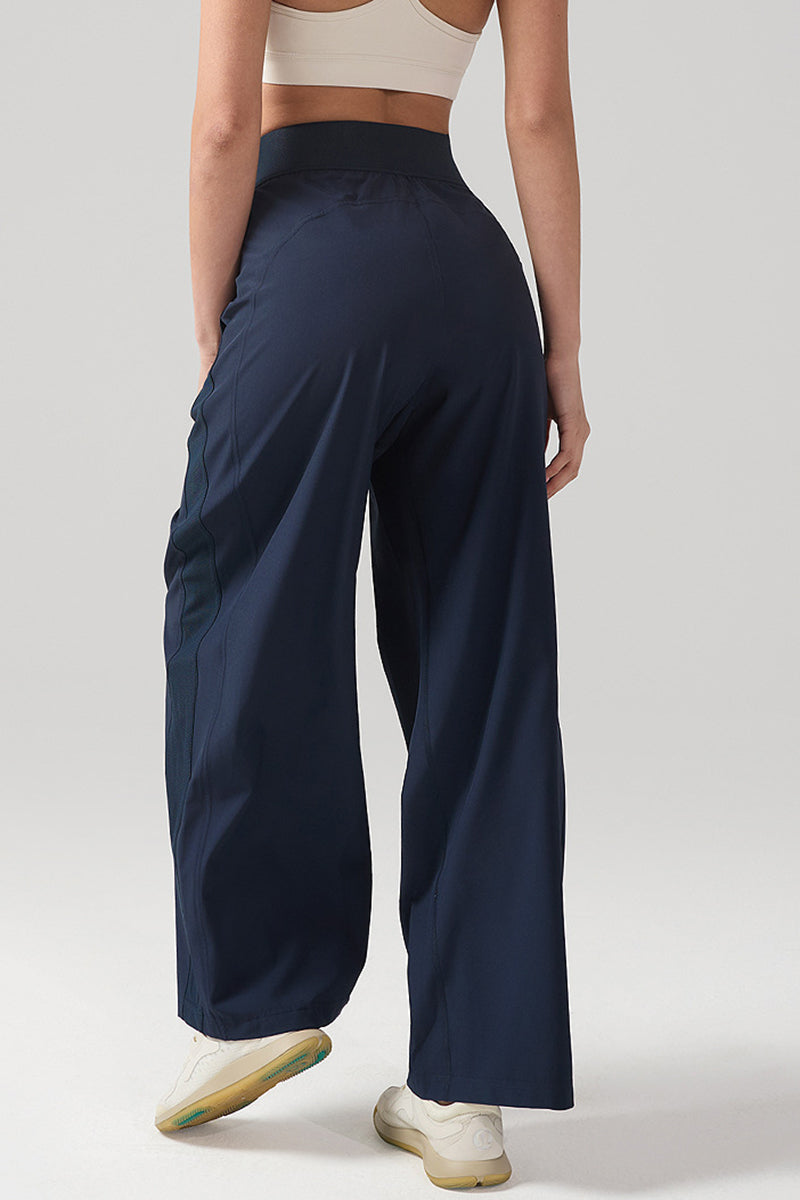 Women Loose High-Waist Breathable Quick-Dry Wide-Leg Yoga Pants