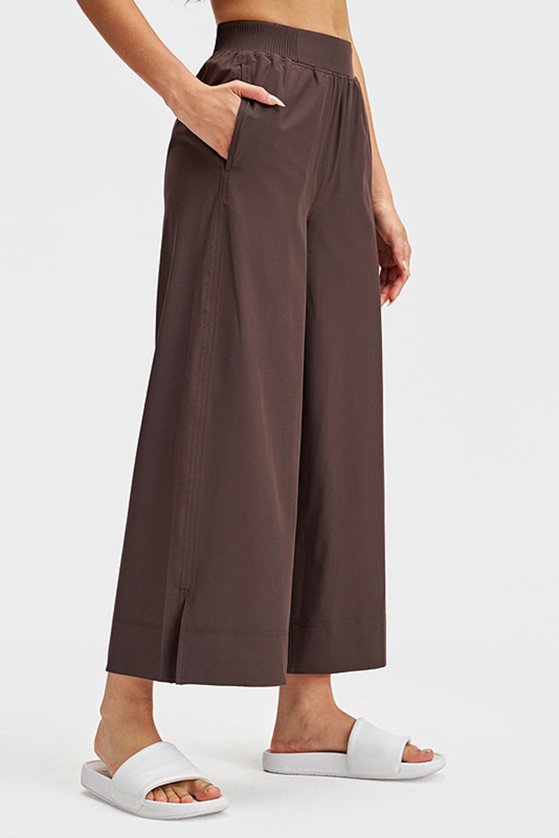 Women Straight-Leg Breathable Quick-Dry Wide-Leg Yoga Pants