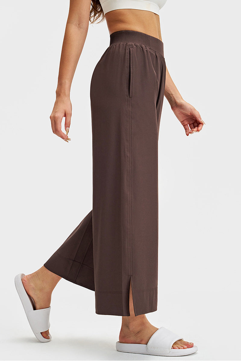 Women Straight-Leg Breathable Quick-Dry Wide-Leg Yoga Pants