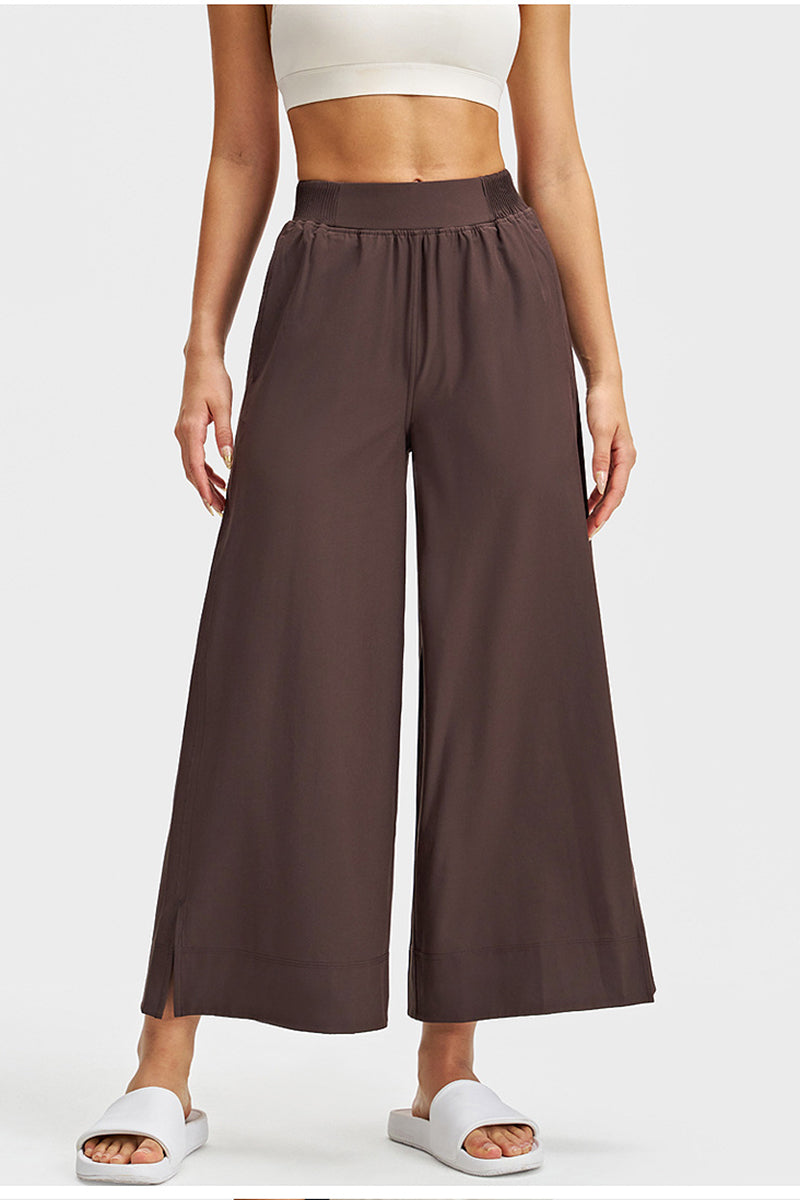 Women Straight-Leg Breathable Quick-Dry Wide-Leg Yoga Pants