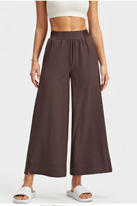 Women Straight-Leg Breathable Quick-Dry Wide-Leg Yoga Pants