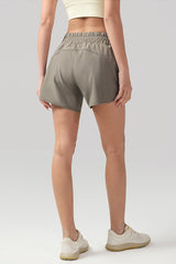 Women Quick-Dry High-Waist Breathable Stretch Fitness Yoga Shorts