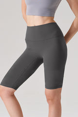 Women Naked-Feel High-Waist Sculpting Yoga Shorts