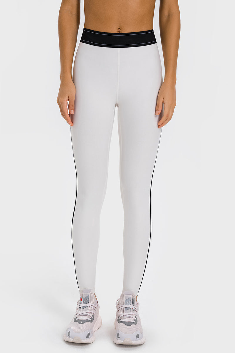 Women Color Block High-Waisted Sculpting Yoga Leggings