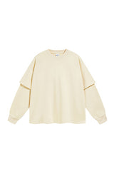 Men/Women Casual Loose Fit Long Sleeve Layered T-Shirt