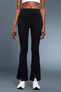 Women High-Waisted Shaping Flared-Leg Naked-Feel Yoga Running Pants