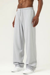 Men's Streetwear High-Stretch Straight-Leg Pants