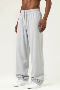 Men's Streetwear High-Stretch Straight-Leg Pants