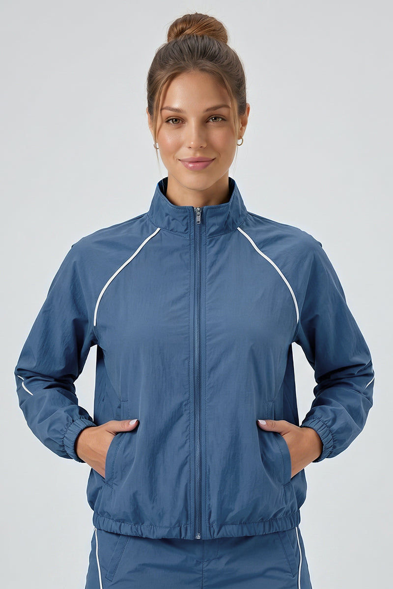 Women's Outdoor Color-Matched Casual Jacket And Shorts Sets