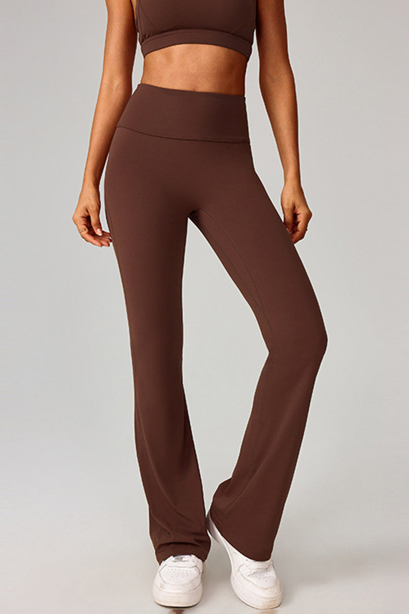 Women High-Waist Flared Naked-Feel Yoga Leggings
