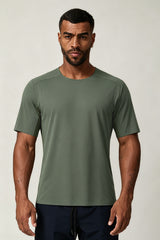 Men's Summer Color Block Seamless Cooling Quick-Dry T-shirt