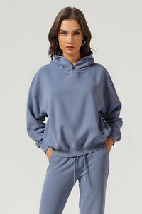 Unisex Boxy Loose Fleece Hoodie