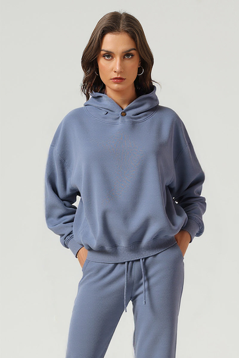 Unisex Boxy Loose Fleece Hoodie