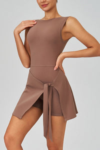 Women Fake Two-Piece Sports Dress