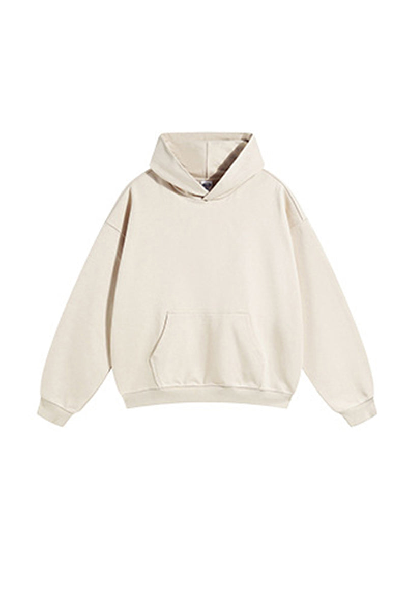 Unisex Heavyweight Terry Hoodie: Retro Modern Blend Design