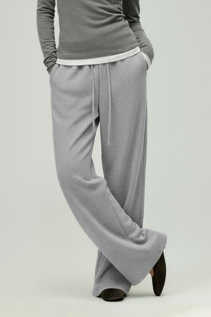 Women Relaxed Mid-Rise Wide-Leg Banana Pants - Lyocell Air Layer