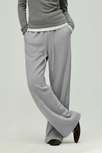 Women Relaxed Mid-Rise Wide-Leg Banana Pants - Lyocell Air Layer