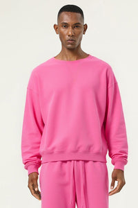 Men's Athletic Pure Color Round neck  Fleece Pullover