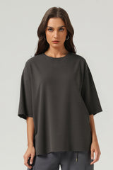 Unisex Boxy Loose Ring Spun Tee