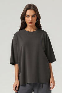 Unisex Boxy Loose Ring Spun Tee