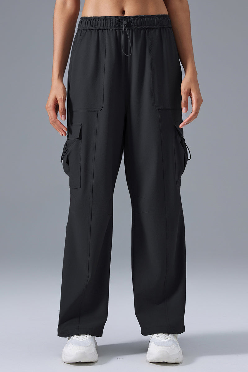 Women Relaxed-Fit Cargo Jogger Utility Workout Pants