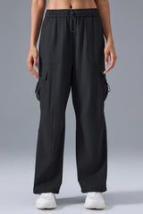Women Relaxed-Fit Cargo Jogger Utility Workout Pants