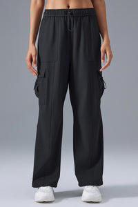 Women Relaxed-Fit Cargo Jogger Utility Workout Pants