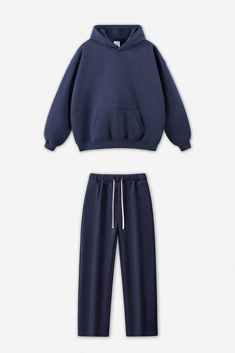 Unisex Fleece-Lined Oversized Hoodie and Pants