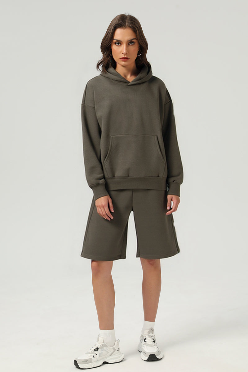 Unisex Heavyweight Oversized Hoodie And Shorts