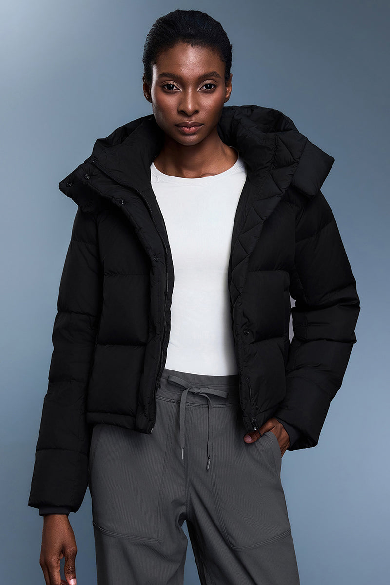 Women Detachable-Hood Thickened Down Jacket