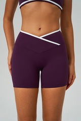 Women Crisscross High-Waist Yoga Shorts