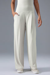 Women High-Waist Wide-Leg Quick-Dry Breathable Yoga Running Pants