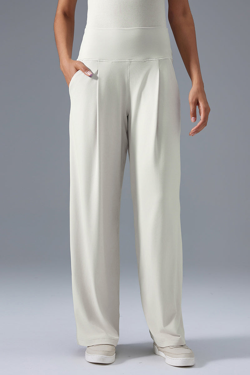 Women High-Waist Wide-Leg Quick-Dry Breathable Yoga Running Pants