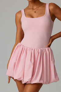 Women Built-in Shorts Pleated Tennis Dress