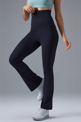 Women High-Waist Sculpting Flare-Leg Naked-Feel Yoga Leggings