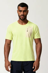 Men's Summer Sports Zippered Pocket Quick-Drying T-shirt