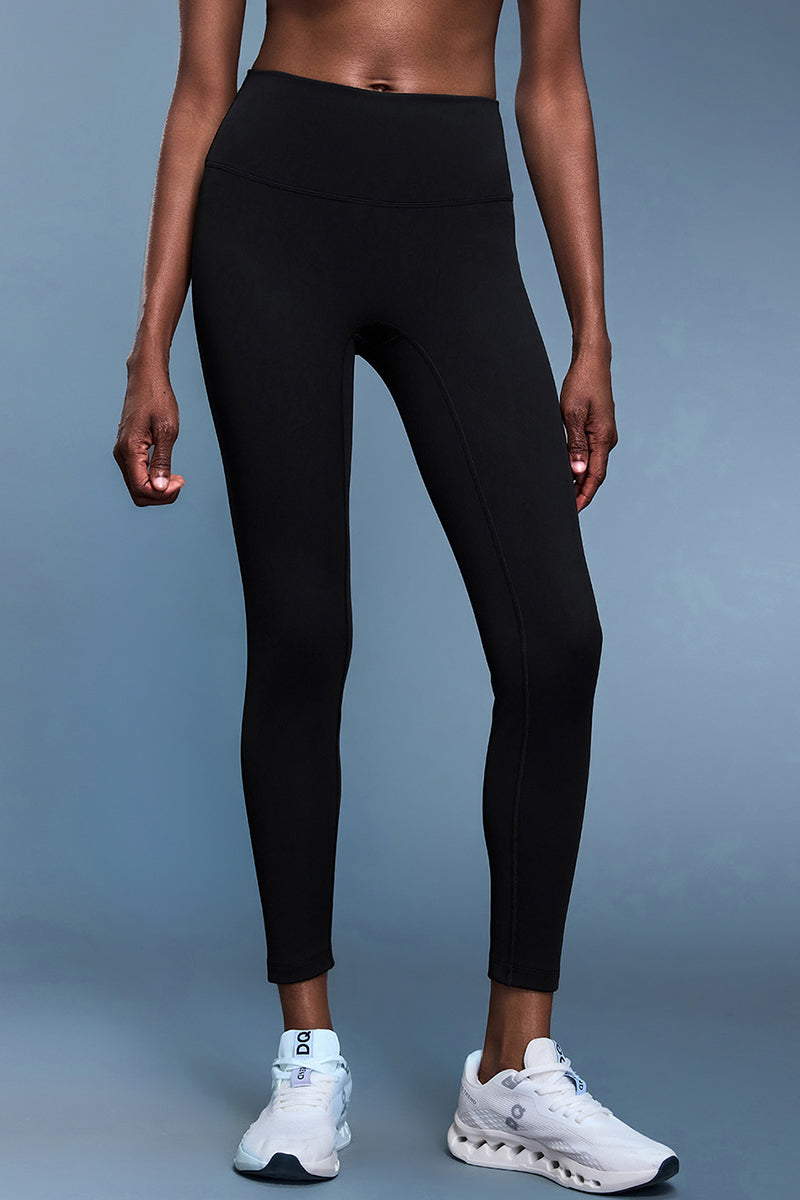 Women High-Waisted Fleece-Lined Tummy Control Cycling Yoga Leggings