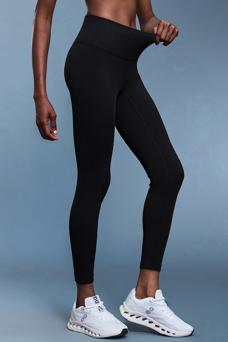 Women High-Waisted Fleece-Lined Tummy Control Cycling Yoga Leggings